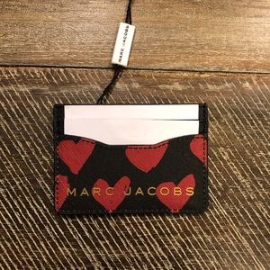 Marc Jacobs “Red Hearts” card case